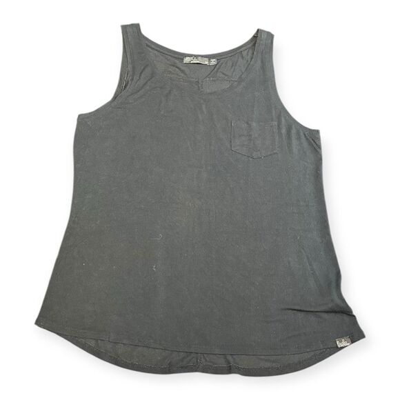 PRANA Women’s Black Foundation Scoop Neck Pocket Tank Top Size Medium - Picture 3 of 7